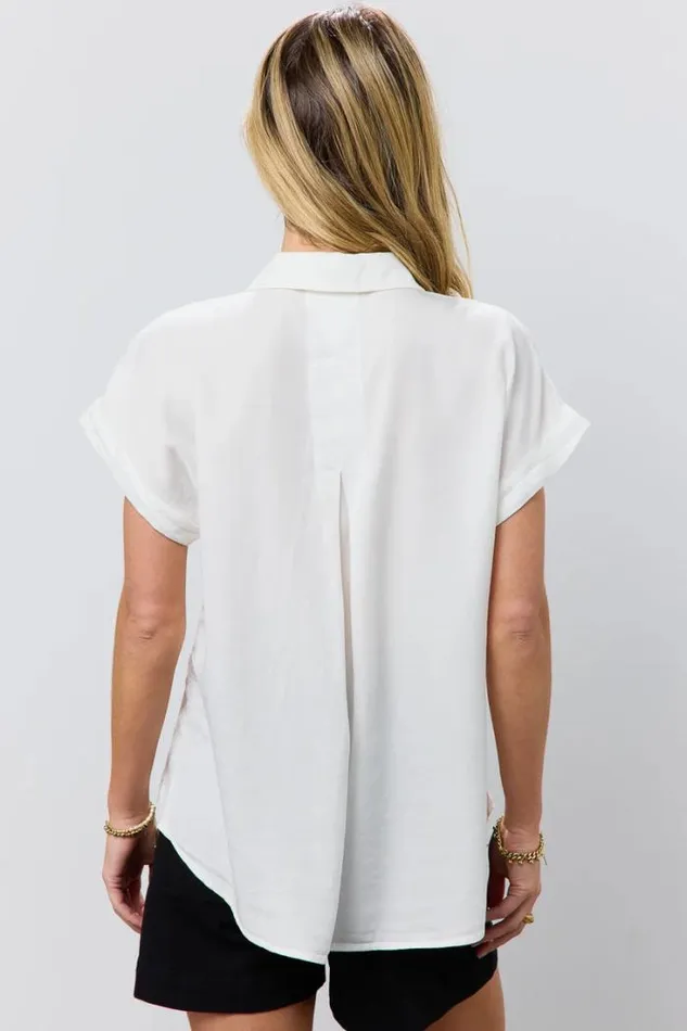 Bohme Tops Avery Button Up In Off White Off White 8211 Women Bohme Tops Avery Button Up In Off White Off White 8211 Women