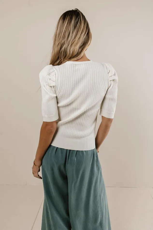 Bohme Tops Brea Ribbed Top In Cream Cream 8211 Women Bohme Tops Brea Ribbed Top In Cream Cream 8211 Women