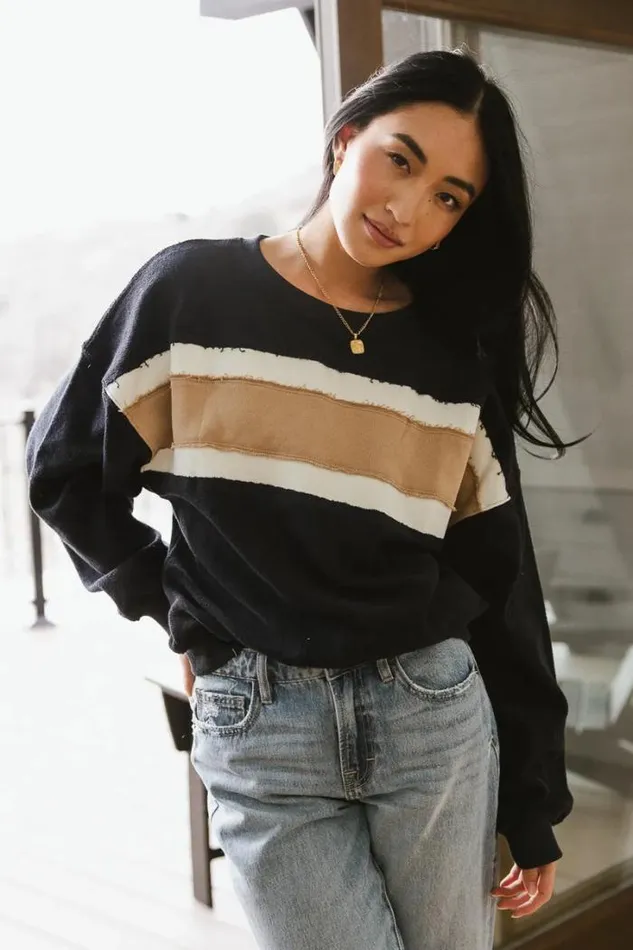 Bohme Tops Camille Sweatshirt Navy 8211 Women Bohme Tops Camille Sweatshirt Navy 8211 Women