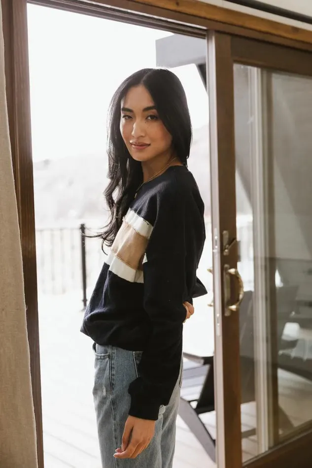 Bohme Tops Camille Sweatshirt Navy 8211 Women Bohme Tops Camille Sweatshirt Navy 8211 Women