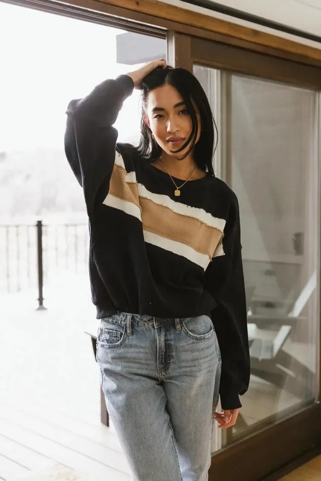 Bohme Tops Camille Sweatshirt Navy 8211 Women Bohme Tops Camille Sweatshirt Navy 8211 Women