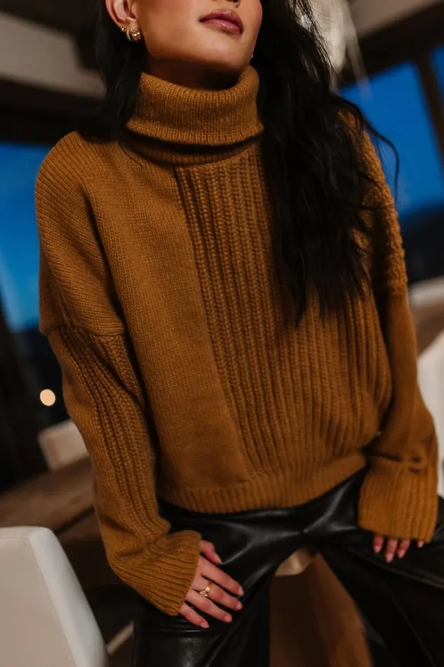 Bohme Tops Catherine Turtleneck Sweater In Brown Brown 8211 Women Bohme Tops Catherine Turtleneck Sweater In Brown Brown 8211 Women