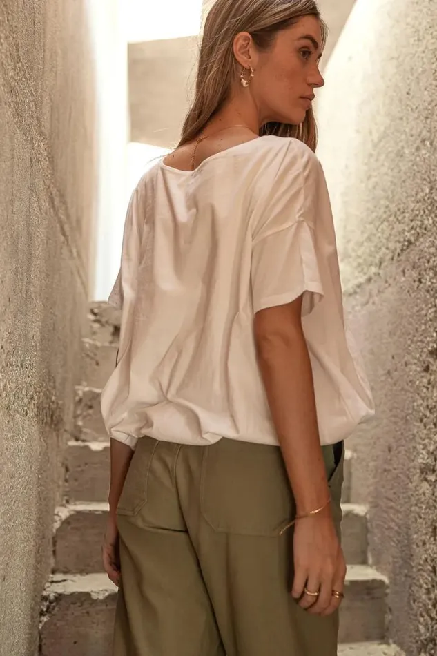 Bohme Tops Chelsey Top In White 8211 FINAL SALE White 8211 Women Bohme Tops Chelsey Top In White 8211 FINAL SALE White 8211 Women
