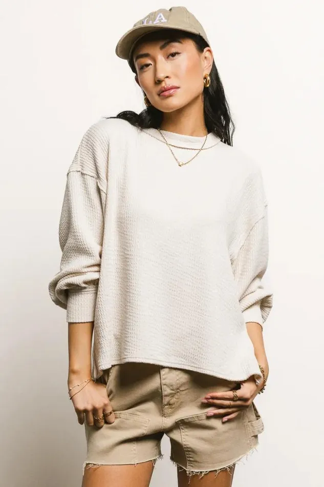 Bohme Tops Delaney Ribbed Knit Top In Cream Cream 8211 Women Bohme Tops Delaney Ribbed Knit Top In Cream Cream 8211 Women