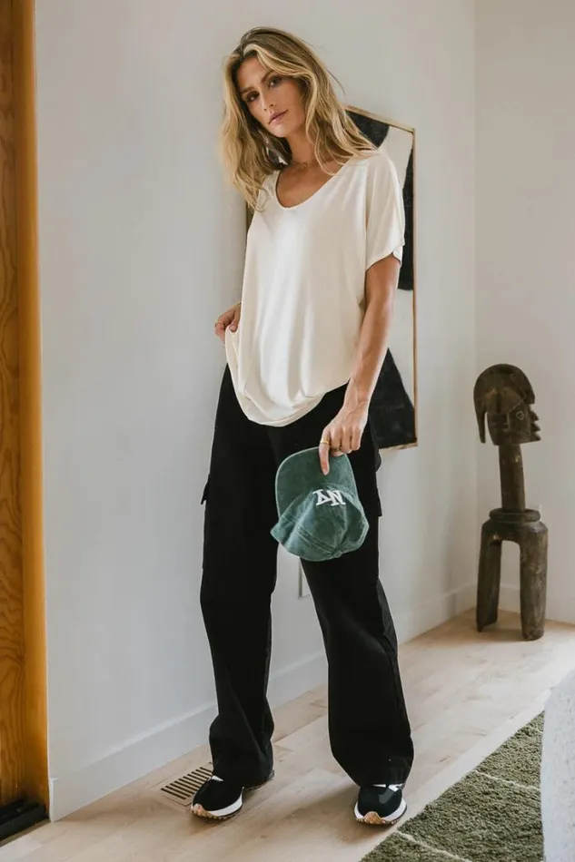 Bohme Tops Demi Oversized Top In Cream 8211 FINAL SALE Cream 8211 Women Bohme Tops Demi Oversized Top In Cream 8211 FINAL SALE Cream 8211 Women