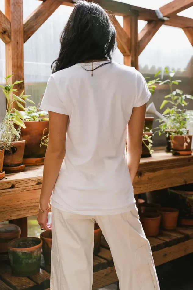 Bohme Tops From Another Dimension Graphic Tee 8211 FINAL SALE White 8211 Women Bohme Tops From Another Dimension Graphic Tee 8211 FINAL SALE White 8211 Women