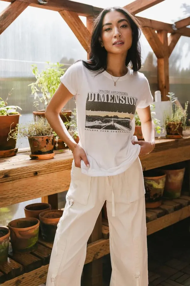 Bohme Tops From Another Dimension Graphic Tee 8211 FINAL SALE White 8211 Women Bohme Tops From Another Dimension Graphic Tee 8211 FINAL SALE White 8211 Women