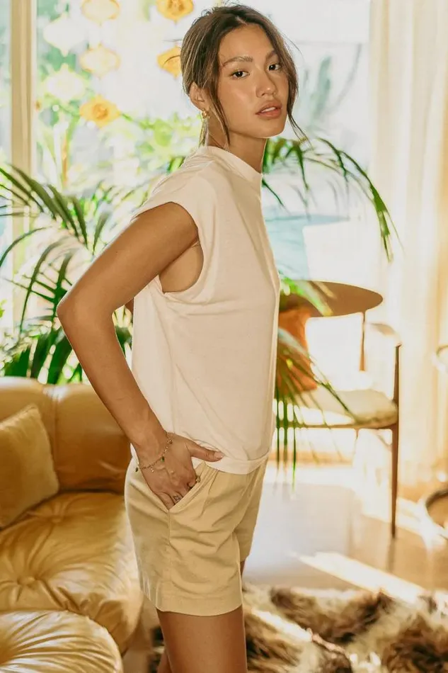 Bohme Tops Greta Muscle Tee In Cream Cream 8211 Women Bohme Tops Greta Muscle Tee In Cream Cream 8211 Women