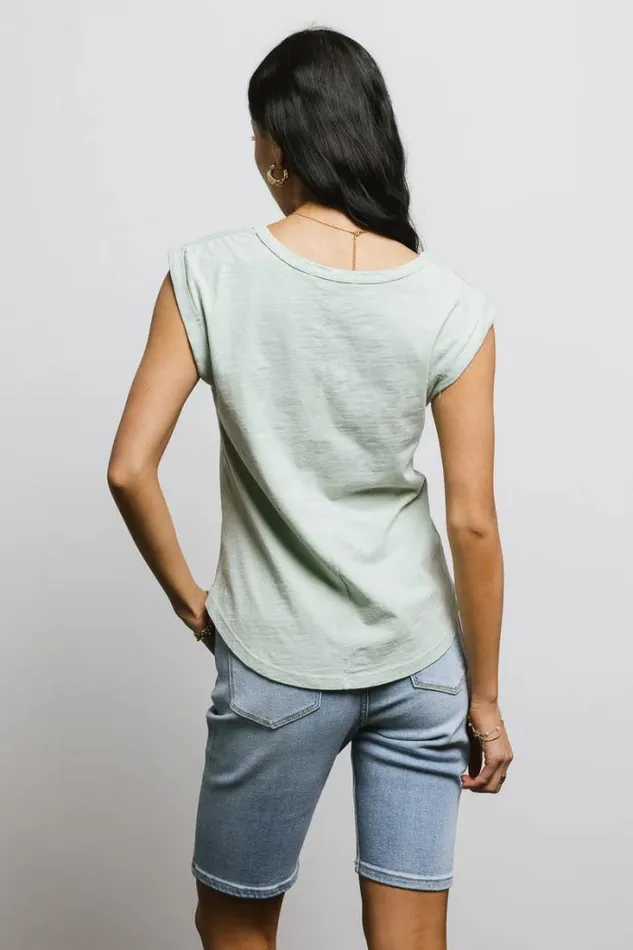 Bohme Tops Jaylene Muscle Tee In Sage Sage 8211 Women Bohme Tops Jaylene Muscle Tee In Sage Sage 8211 Women
