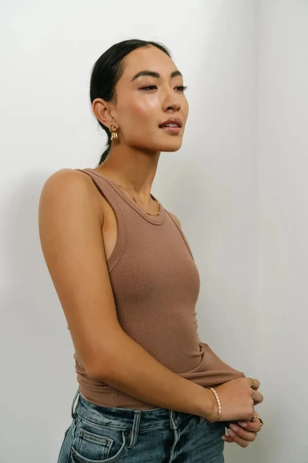 Bohme Tops Kendall Tank In Mocha Mocha 8211 Women Bohme Tops Kendall Tank In Mocha Mocha 8211 Women