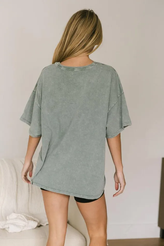 Bohme Tops Lily Oversized TShirt In Sage Sage 8211 Women Bohme Tops Lily Oversized TShirt In Sage Sage 8211 Women