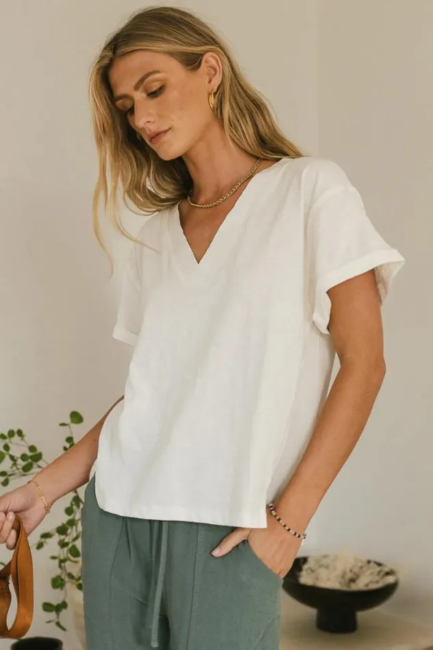 Bohme Tops Logan Contrast Top In White White 8211 Women Bohme Tops Logan Contrast Top In White White 8211 Women