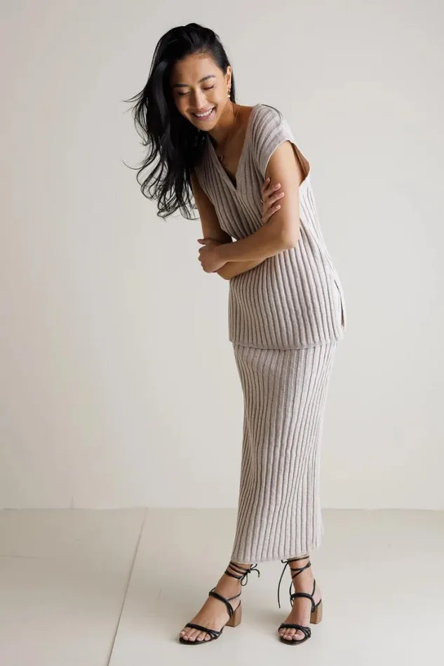 Bohme Tops Meilani Ribbed Sweater Vest In Taupe Taupe 8211 Women Bohme Tops Meilani Ribbed Sweater Vest In Taupe Taupe 8211 Women