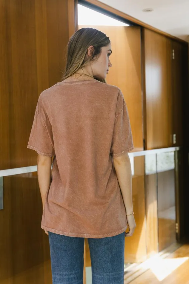 Bohme Tops Mount Rainier Graphic Tee 8211 FINAL SALE Mauve 8211 Women Bohme Tops Mount Rainier Graphic Tee 8211 FINAL SALE Mauve 8211 Women