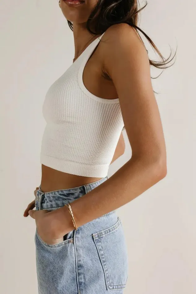Bohme Tops Nova Cropped Tank In Cream Cream 8211 Women Bohme Tops Nova Cropped Tank In Cream Cream 8211 Women