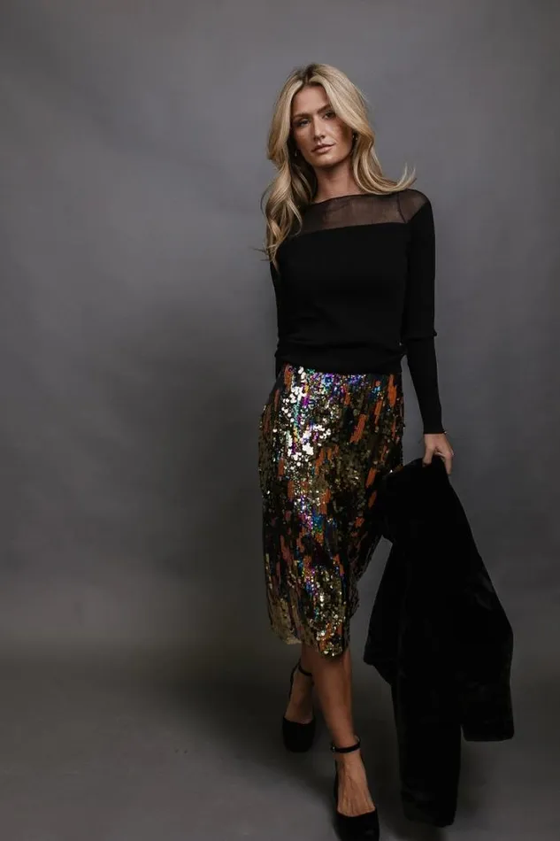 Bohme Tops Nyla Ribbed Top 8211 FINAL SALE Black 8211 Women Bohme Tops Nyla Ribbed Top 8211 FINAL SALE Black 8211 Women