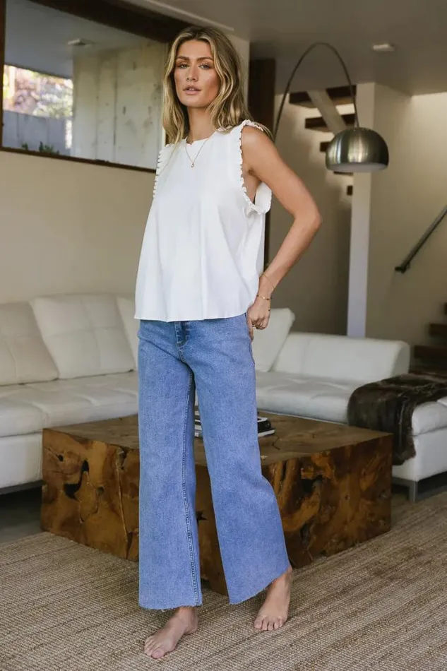 Bohme Tops Rosie Tank Top In Off White 8211 FINAL SALE Off White 8211 Women Bohme Tops Rosie Tank Top In Off White 8211 FINAL SALE Off White 8211 Women