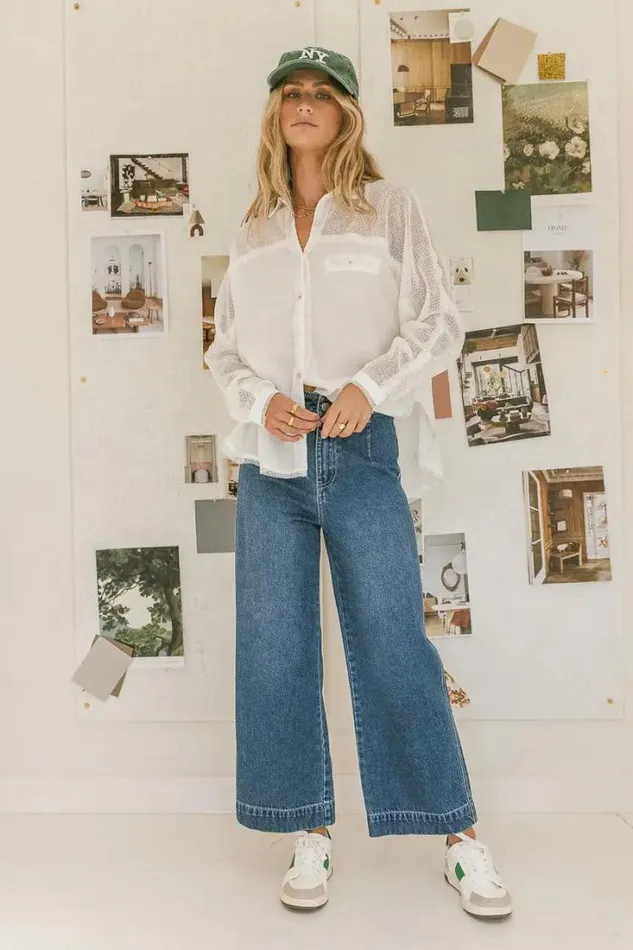 Bohme Tops Victoria Contrast Button Up In White White 8211 Women Bohme Tops Victoria Contrast Button Up In White White 8211 Women