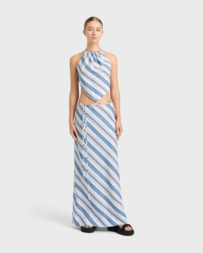 BONDI BORN Matching Separates Arezzo Bias Skirt 8211 Lapis 8211 Women