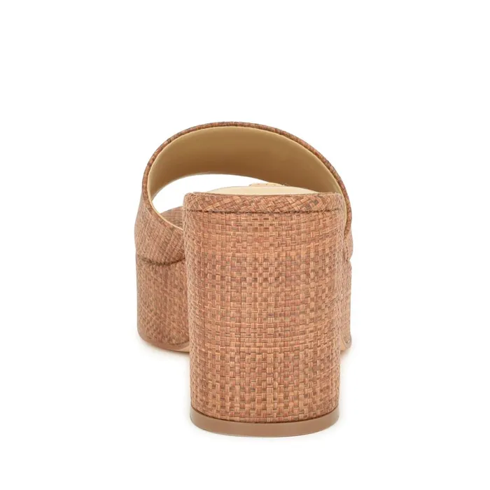 Boone Platform Slide Sandals Brown Raffia Women Nine West Platforms Boone Platform Slide Sandals Brown Raffia Women Nine West Platforms