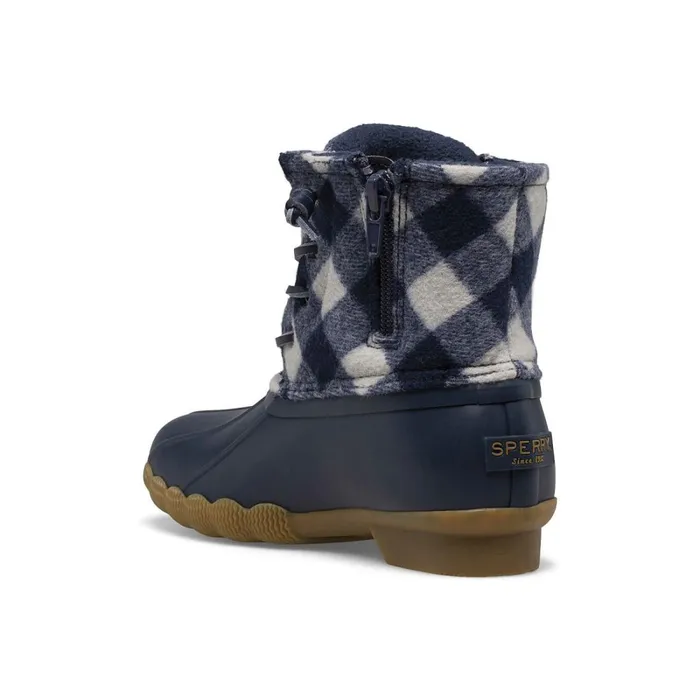 Boots Kids Sperry Big Kid039s Saltwater Duck Boot Navy Plaid Boots Kids Sperry Big Kid039s Saltwater Duck Boot Navy Plaid