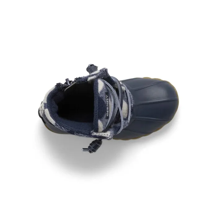 Boots Kids Sperry Little Kid039s Saltwater Junior Duck Boot Navy Plaid Boots Kids Sperry Little Kid039s Saltwater Junior Duck Boot Navy Plaid