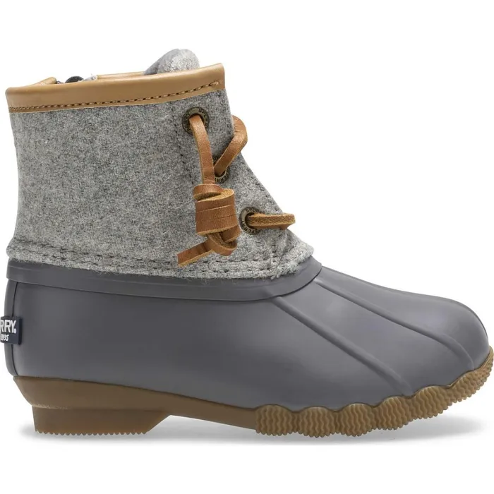 Boots Kids Sperry Little Kid039s Saltwater Wool Duck Boot Grey