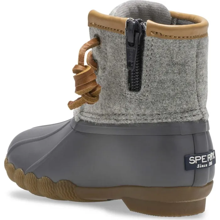 Boots Kids Sperry Little Kid039s Saltwater Wool Duck Boot Grey Boots Kids Sperry Little Kid039s Saltwater Wool Duck Boot Grey