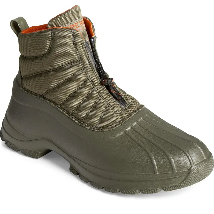 Boots Men Sperry SeaCycled Duck Float Zip Up Boot Olive