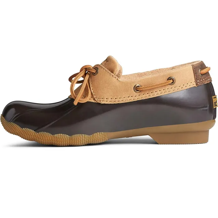 Boots Women Sperry Saltwater 1Eye Leather Duck Boot Tanbrown