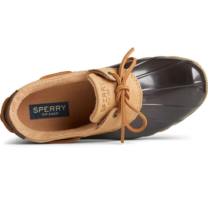 Boots Women Sperry Saltwater 1Eye Leather Duck Boot Tanbrown