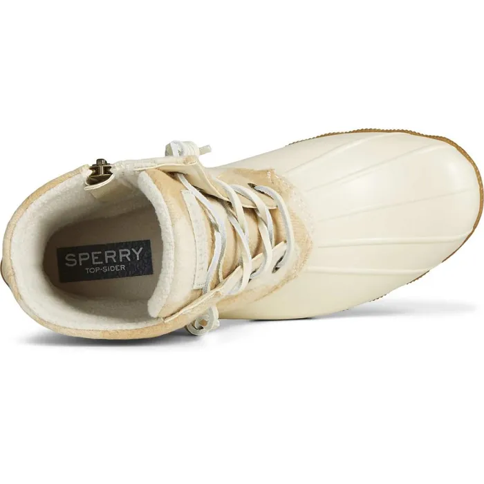 Boots Women Sperry Saltwater Buffalo Check Duck Boot Ivory Boots Women Sperry Saltwater Buffalo Check Duck Boot Ivory