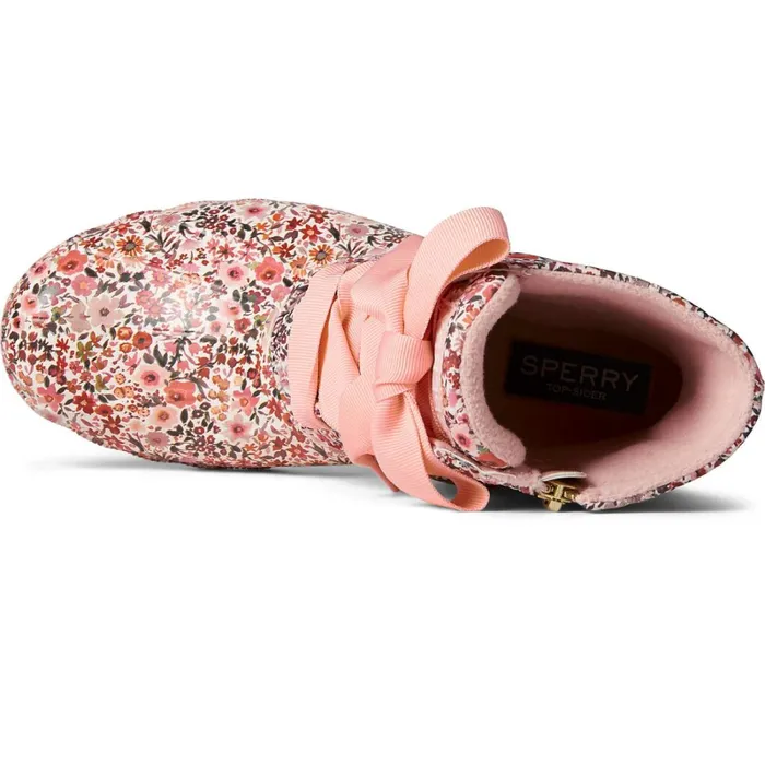 Boots Women Sperry Saltwater Floral Duck Boot Pink Boots Women Sperry Saltwater Floral Duck Boot Pink