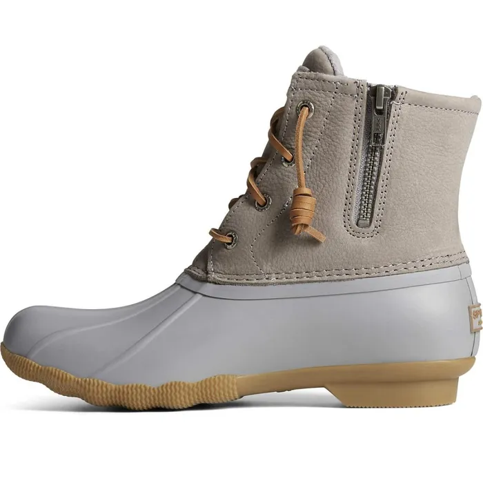 Boots Women Sperry Saltwater Mainsail Leather Duck Boot Grey Boots Women Sperry Saltwater Mainsail Leather Duck Boot Grey