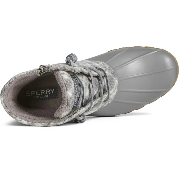 Boots Women Sperry Saltwater Plaid Wool Duck Boot Grey Boots Women Sperry Saltwater Plaid Wool Duck Boot Grey