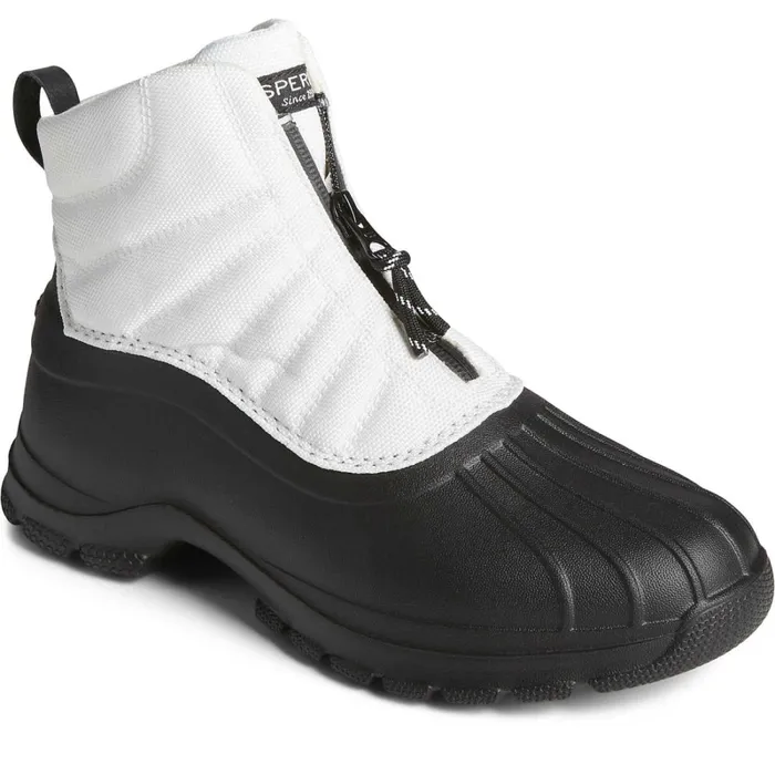 Boots Women Sperry SeaCycled Duck Float Zip Up Boot White