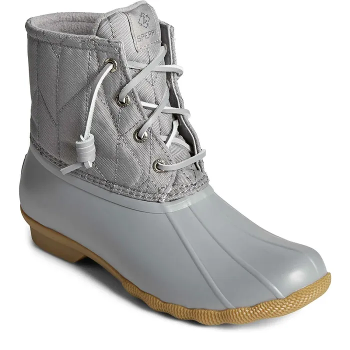 Boots Women Sperry SeaCycled Saltwater Nylon Duck Boot Grey Boots Women Sperry SeaCycled Saltwater Nylon Duck Boot Grey