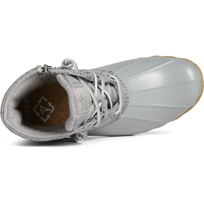 Boots Women Sperry SeaCycled Saltwater Nylon Duck Boot Grey Boots Women Sperry SeaCycled Saltwater Nylon Duck Boot Grey
