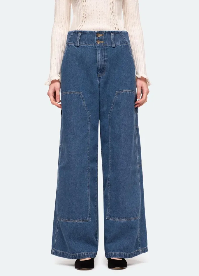 Bottoms Women Sea New York Zoe Pants Blue