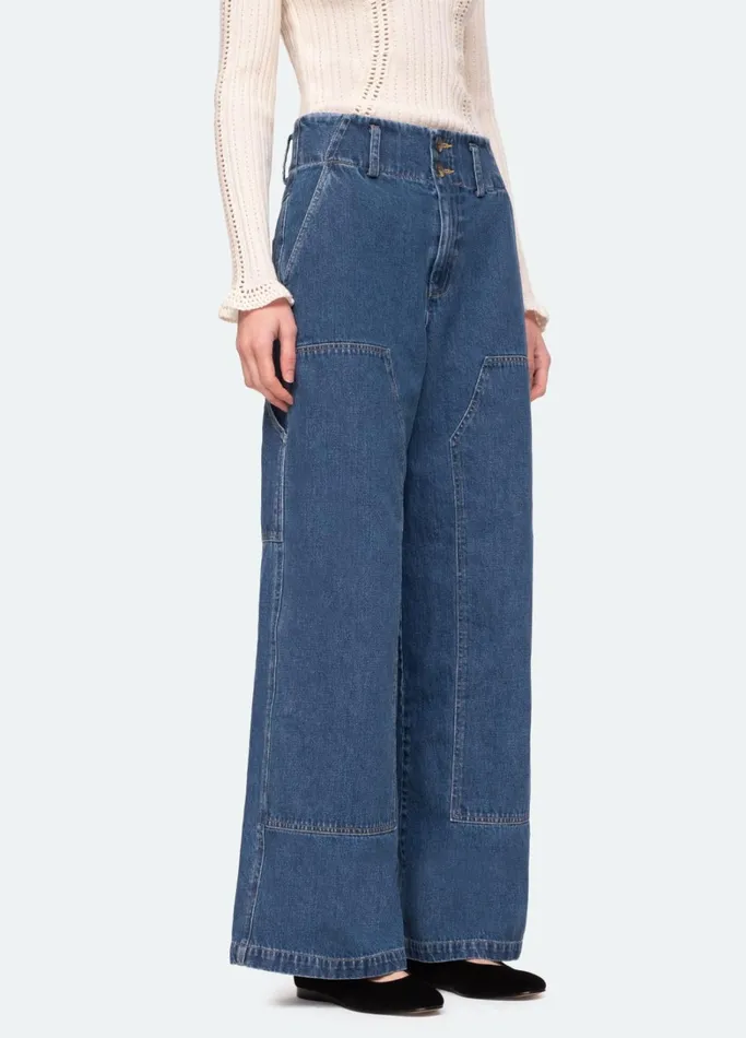 Bottoms Women Sea New York Zoe Pants Blue