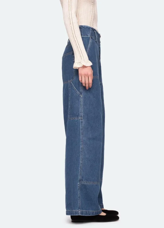 Bottoms Women Sea New York Zoe Pants Blue