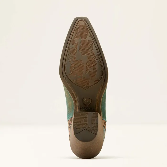 Bradley Western Boot Peacock Tealtan Leopard Women Ariat Western Boots