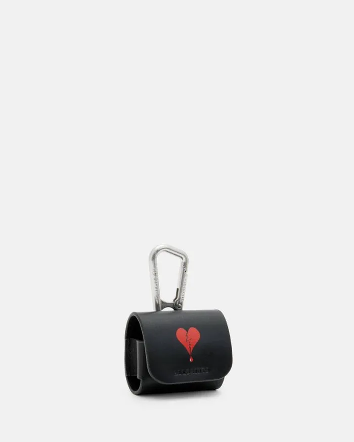 Breakup Airpod Dog Clip Leather Case Black Men AllSaints Accessories