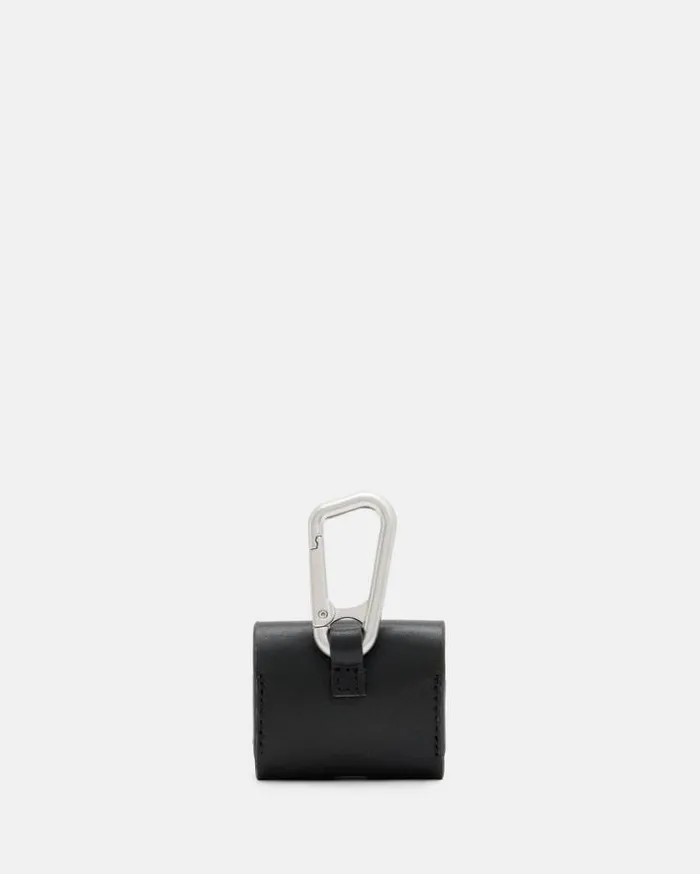 Breakup Airpod Dog Clip Leather Case Black Men AllSaints Accessories