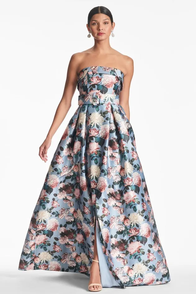 Brielle Gown 8211 Ice Blue Garden Women Sachin and Babi Formal