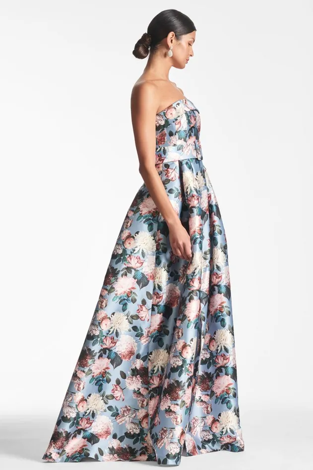 Brielle Gown 8211 Ice Blue Garden Women Sachin and Babi Formal