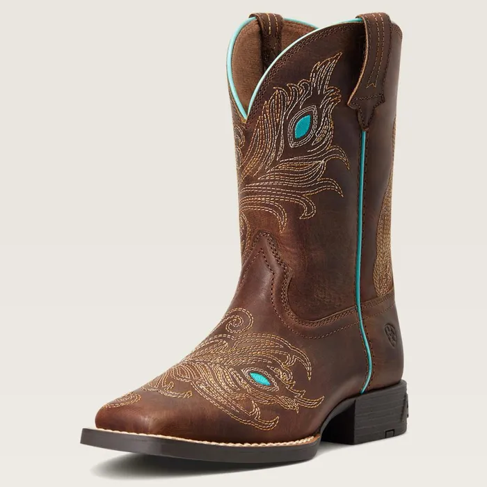 Bright Eyes II Western Boot Hat Box Brown Kids Ariat Big Kids039 Footwear