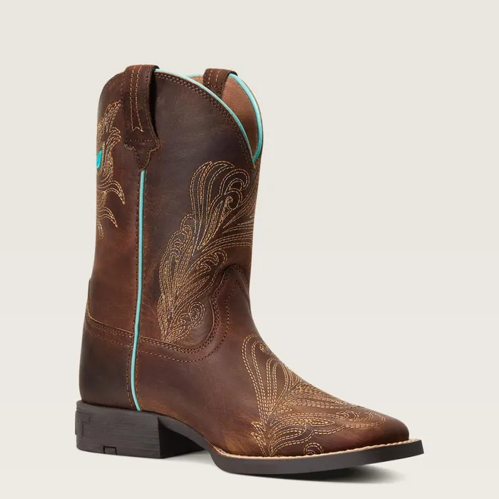 Bright Eyes II Western Boot Hat Box Brown Kids Ariat Big Kids039 Footwear Bright Eyes II Western Boot Hat Box Brown Kids Ariat Big Kids039 Footwear
