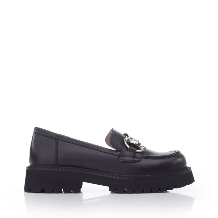 Brogues And Loafers Women Moda In Pelle Bsoleful BKeegan Black Leather