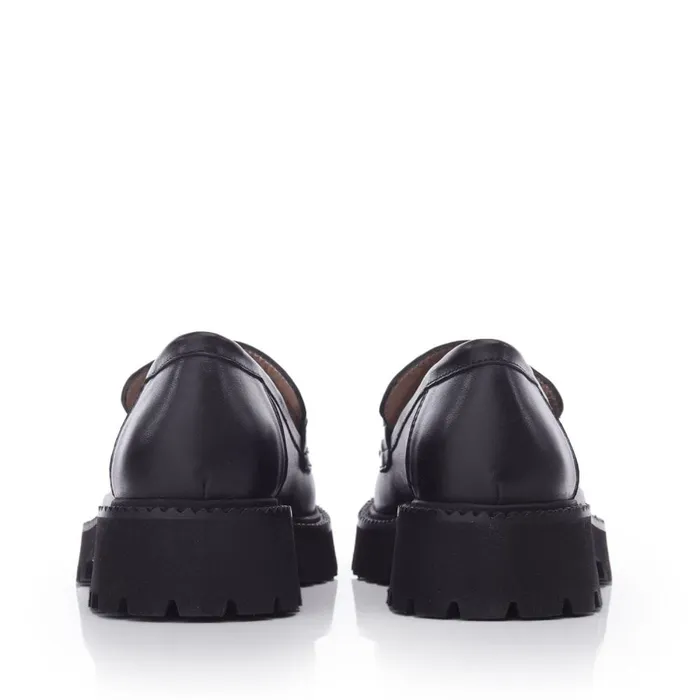 Brogues And Loafers Women Moda In Pelle Bsoleful BKeegan Black Leather